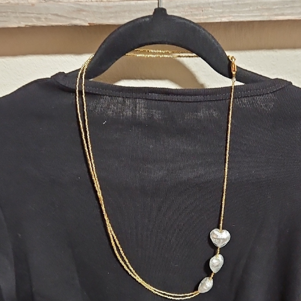 Elegant Gold Heart Pendant Necklace